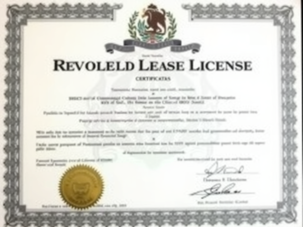 Certificado de licencia petrolera