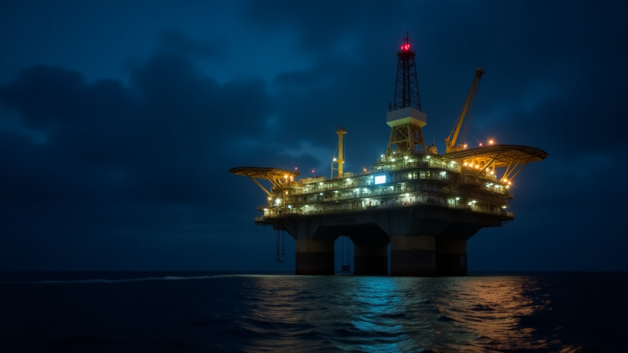 Plataforma petrolera en México